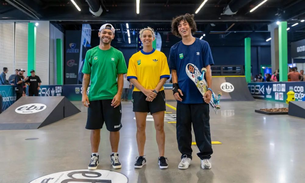 Uniforme da equipe brasileira de skate para os Jogos Pan-Americanos de Santiago (Divulgação/CBSk)