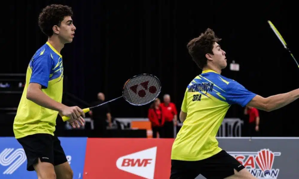 Brasil em ação no Mundial Júnior de equipes mistas de badminton (Jnanesh Salian/BWF)