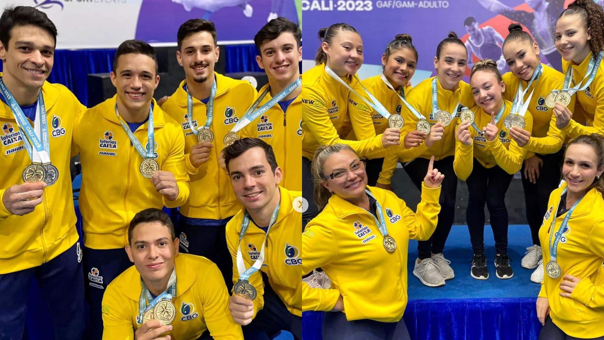 Brasil conquista 10 medalhas no Sul Americano de ginástica artística (Reprodução/Instagram/@cbginastica)