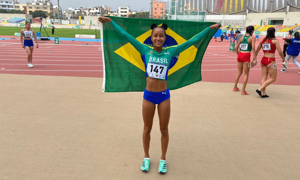 Amanda Miranda da Silva levou o primeiro ouro do Brasil no Ibero-Americano Sub-18 de atletismo