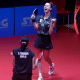 Bruna e Giulia Takahashi comemoram vitória do Brasil no Pan-Americano de tênis de mesa e a vaga em Paris-2024
