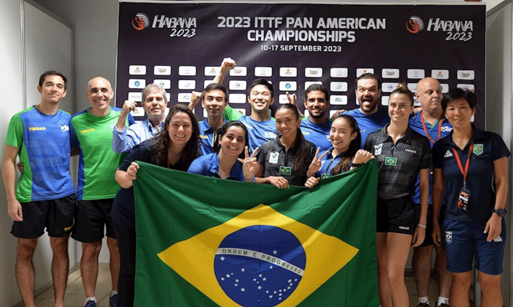 Equipes de Tênis de mesa do Brasil em Santiago-2023
