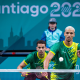 Davi Silva e Fabrício Farias final do Pan de Santiago-2023 no badminton
