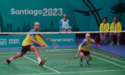 Davi Silva e Sania Lima badminton duplas mistas jogos pan-americanos de santiago-2023