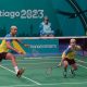 Davi Silva e Sania Lima badminton duplas mistas jogos pan-americanos de santiago-2023