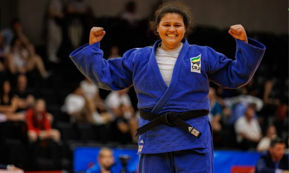 Brasileira Kátia Alves, medalhista de bronze no Mundial Júnior e judô (Divulgação/FGJ)