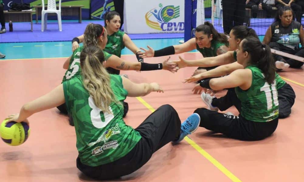 Equipe do Aspaego, de Goiás, finalista do Brasileiro de vôlei sentado (Reprodução/Instagram/@cbvd_voleibolsentado)