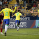 Gabriel Pirani após marcar gol em Brasil x Colômbia nos Jogos Pan-Americanos de Santiago-2023