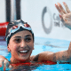 Gabrielle Roncatto após final do 400m medley dos Jogos Pan-Americanos de Santiago-2023