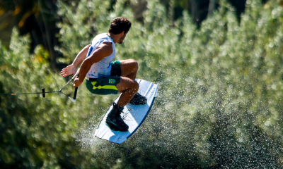 Henrique Daibert faz manobra área na final do wakeboard nos Jogos Pan-Americanos de Santiago-2023