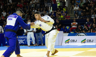 Ronald Lima em ação no Mundial Júnior de judô
