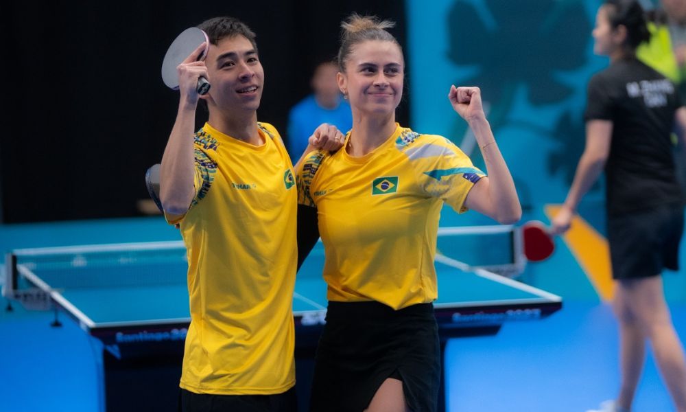 Vitor Ishiy e Bruna Takahashi comemoram vaga na final e classificação para os Jogos Olímpicos de Paris-2024