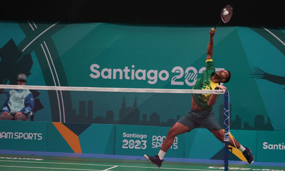 Ygor Coelho no badminton dos Jogos Pan-Americanos de Santiago-2023