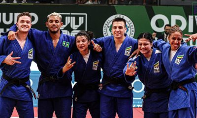 Brasil comemora bronze no Mundial de Júnior de judô (Foto: Divulgação/@judocbj)