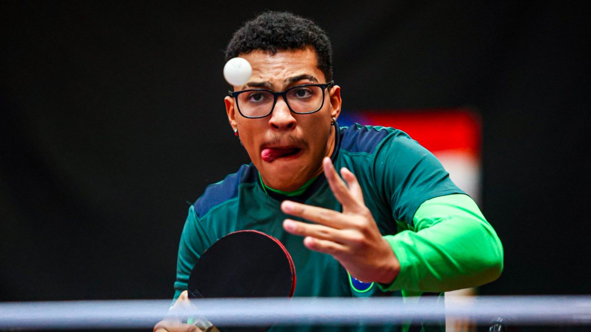Carlos Eduardo de Moraes foi um dos grande destaques do dia na Copa Tango de tênis de mesa paralímpico (Foto: CPB)