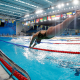Giovanna Diamante, da natação, salta na piscina dos Jogos Pan-Americanos Santiago 2023
