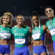 Equipe do Brasil no revezamento 4x400m misto dos Jogos Pan-Americanos Santiago-2023