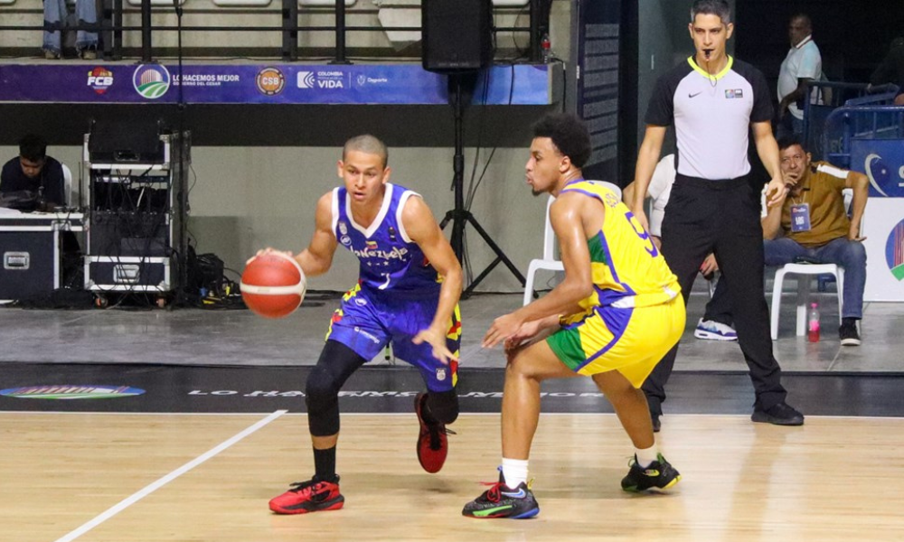Brasil e Venezuela no Sul-Americano sub-17 de basquete masculino