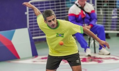 Brasileiro Filipe Otheguy, medalhista de bronze na pelota basca (Marina Ziehe/COB)