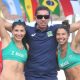 Dupla brasileira Carol Sallaberry e Larissa, presente no Mundial Sub-21 de vôlei de praia (Reprodução/Instagram/@laarissa_vasconcelos)