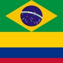 Bandeiras Brasil e Colômbia