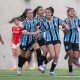 Confronto entre Grêmio e Internacional, válido pela semifinal do Brasileiro Sub-17 de futebol feminino (Alessandra Torres/CBF)