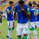 estevão comemora gol do brasil contra equador mundial sub-17 de futebol masculino