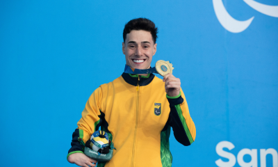 Lucas Mozela levou o ouro para o Brasil na natação no Parapan de Santiago