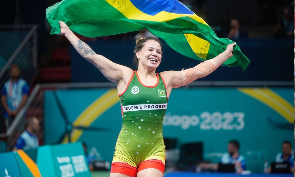 Laís Nunes conquista a medalha de ouro do wrestling nos Jogos Pan-Americanos de Santiago-2023
