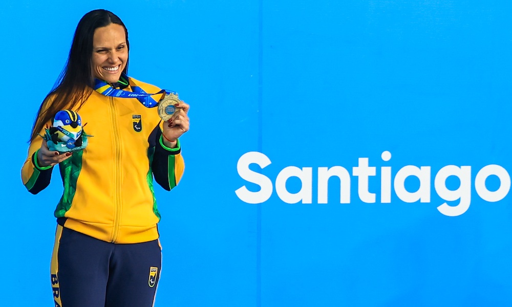 Carol Santiago Wendell Belarmino Gabriel Araújo natação jogos parapan-americanos santiago-2023
