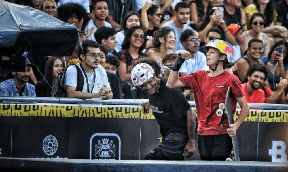 Rickardo Tapioca e Gui Khury no park do STU Recife