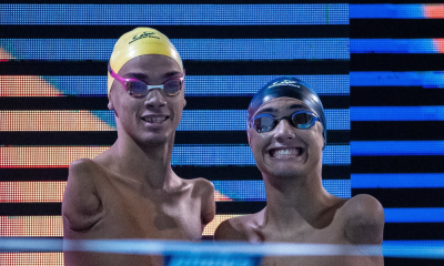 Samuel e Tiago oliveira no Campeonato Mundial de natação paralímpica de 2022