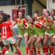 Jogadoras do Internacional no Brasileiro Sub-17 de futebol feminino
