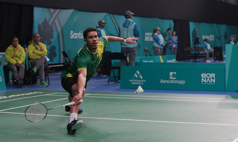 Jonathan Matias, do Brasil, garantiu a medalha no El Salvador International de badminton
