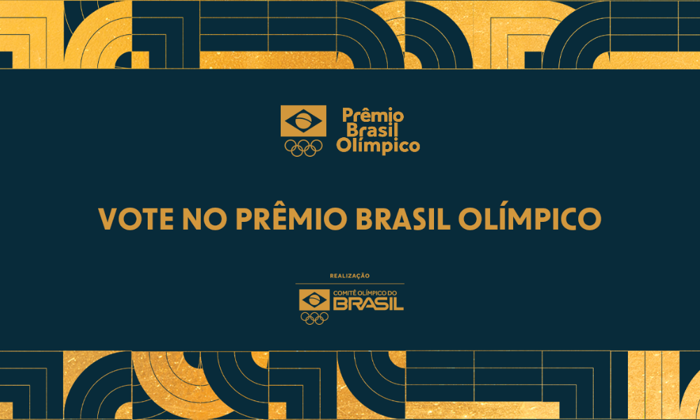 banner do comitê olímpico do brasil com o dizer "vote no prêmio brasil olímpico"