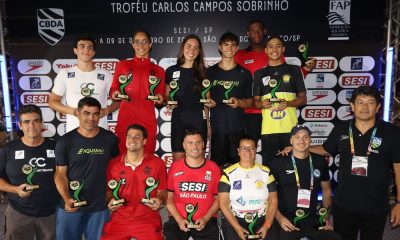 Kauã Carvalho e Agatha Amaral batem recordes brasileiros no Campeonato Brasileiro Juvenil de Natação vencido pelo Sesi-SP. Joice Otero também leva prêmios