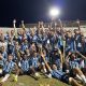 Comemoração dos jogadores do Grêmio após classificação na Copinha (Renan Jardim/Grêmio FBPA)
