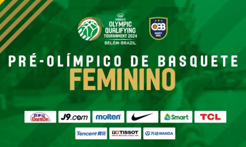 Logo oficial do Pré-Olímpico de basquete feminino, em Belém (Divulgação/CBB)