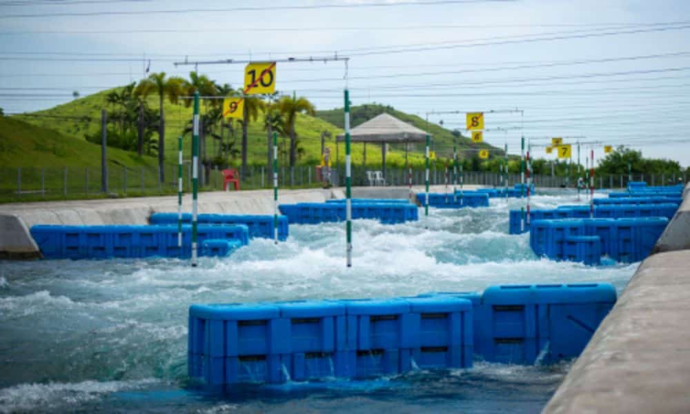 Parque Radical de Deodoro, no Rio de Janeiro, local de disputa da Seletiva Nacional Brasileiro Júnior de Canoagem Slalom e Caiaque Cross