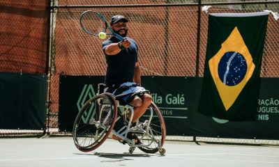 Daniel Rodrigues, representante do Brasil no torneio de tênis em cadeira de rodas do Rio Open (Sara Hawak/FPtenis)
