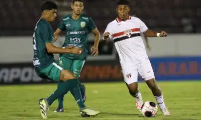 Partida entre São Paulo e Porto Vitória, válida pela primeira rodada da Copinha (Célio Messias/São Paulo FC)