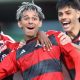 Comemoração dos jogadores do Flamengo na estreia da Copinha (Gilvan de Souza/CRF)