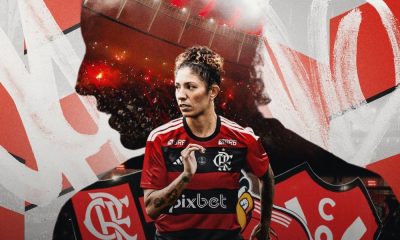 Anúncio do Flamengo da contratação da atacante Cristiane (Reprodução/Twitter/@Flamengo)