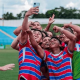 Jogadores do Fortaleza fazem selfie em comemoração ao gol contra o Vocem pela Copinha 2024