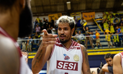 Lucas Dias em partida Sesi Franca x UdeC pela BCLA basquete