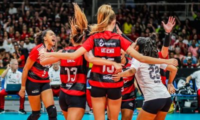 Sesc Flamengo vence Dentil Praia Clube superliga feminina de vôlei