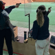 Marina Alves e Brenda Rodrigues na Copa do Mundo de tiro esportivo