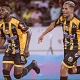 Jogadores do Novorizontino comemoram gol sobre o São Paulo na Copinha