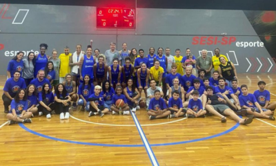 Seleção brasileira de basquete feminino em preparação para o Pré-Olímpico de Belém