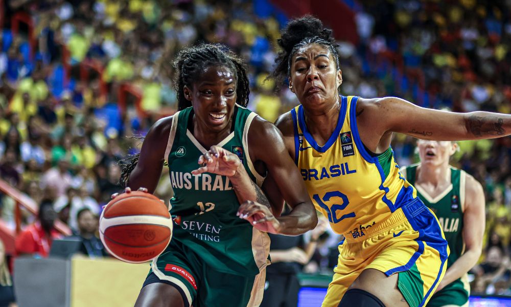 Damiris Brasil x Austrália Pré-Olímpico de basquete feminino